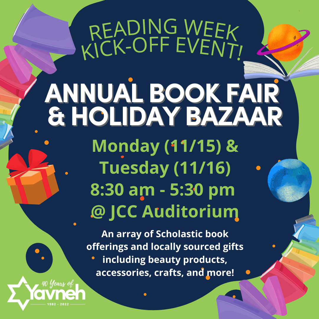Reading Week, Book Fair & Holiday Bazaar - Begins Monday, Nov. 15th ...