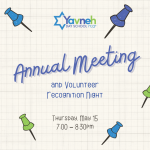Invitation to the Annual Board Meeting and Volunteer Recognition Night