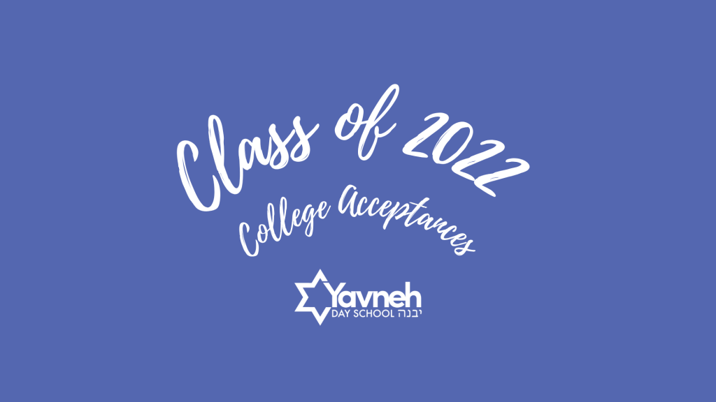 Class of 2022 College Acceptances