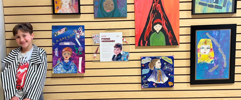 Women’s History Month: Yavneh 4th Grader’s Art Pieces Displayed at APJCC