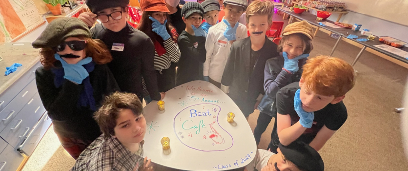 Inspiring Poetry and Vibrant Vibes: The 5th Grade Annual “Beat Café”